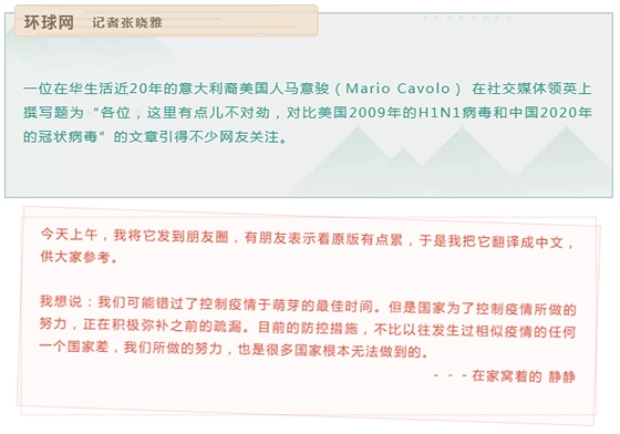 各位，這里有點不對勁，對比美國2009年的H1N1病毒和中國2020年的冠狀病毒