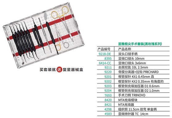 顯微根尖手術套裝(黑玫瑰系列) 顯微根尖手術套裝(黑玫瑰系列)