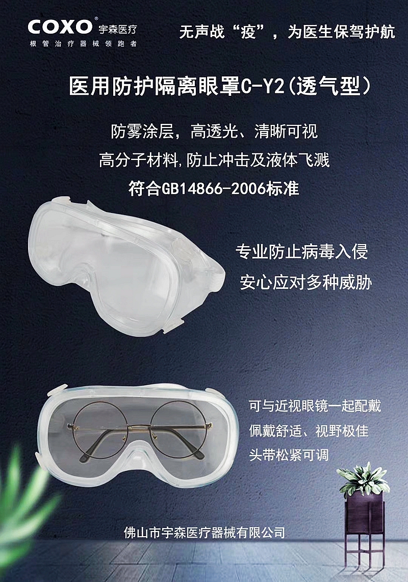 醫用防護隔離眼罩